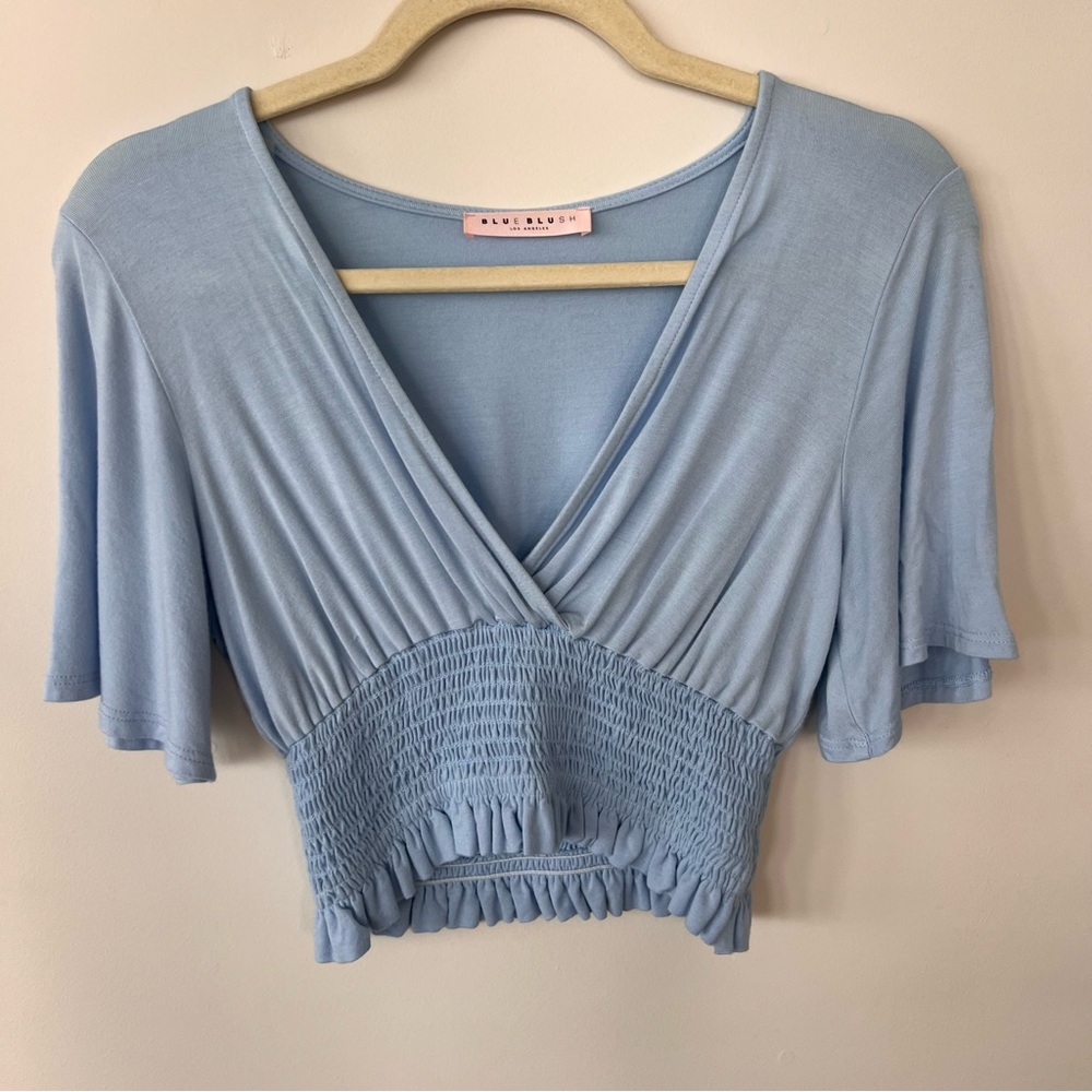 Light Blue Crop Top